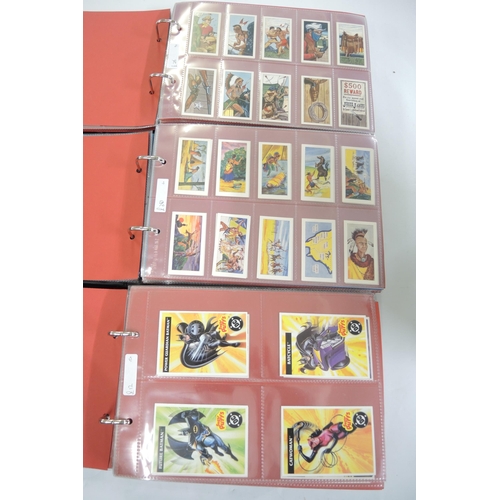 310 - Five albums of trading cards, including Pub publicity, Union Jack etc.