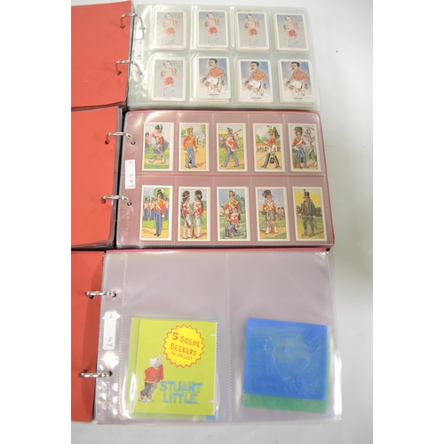 310 - Five albums of trading cards, including Pub publicity, Union Jack etc.