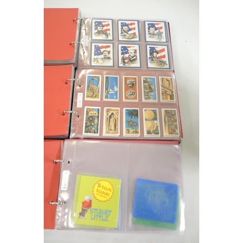 310 - Five albums of trading cards, including Pub publicity, Union Jack etc.