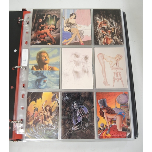 311 - Five albums of Comic Image trading cards, including Heavy Metal, Images of Josephine, Conan etc.