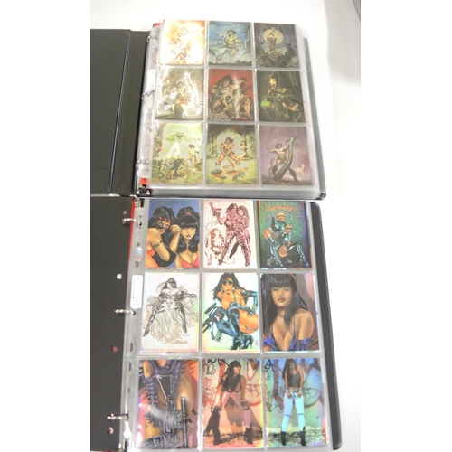 311 - Five albums of Comic Image trading cards, including Heavy Metal, Images of Josephine, Conan etc.