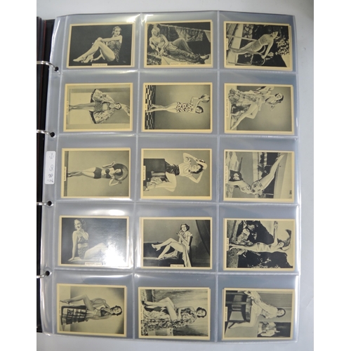 314 - Two albums of cigarette cards, including ATC, Bat, Bucktrout etc.