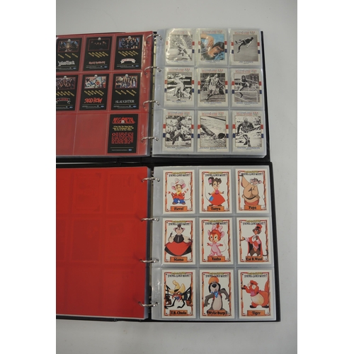 320 - Five albums of trading cards, including Impel, Topps, Rittenhouse, Star Trek Enterprise cards includ... 