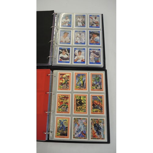 320 - Five albums of trading cards, including Impel, Topps, Rittenhouse, Star Trek Enterprise cards includ... 