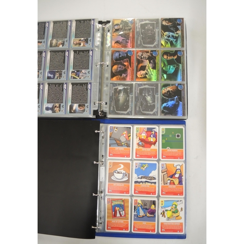 320 - Five albums of trading cards, including Impel, Topps, Rittenhouse, Star Trek Enterprise cards includ... 