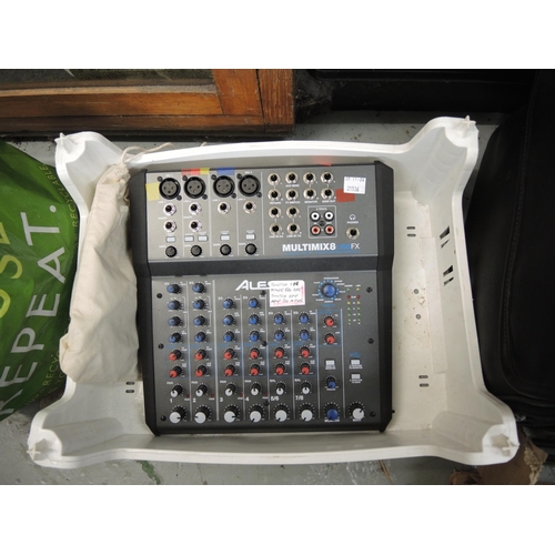 371 - Yamaha Stagepas 300 PA system, together with an Alesis Multimix 8 mixer and other related accessorie... 