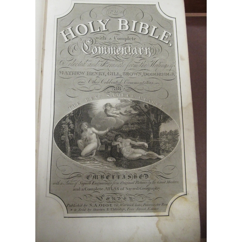 441 - The Reverend Samuel Clarke, The Holy Bible with a complete commentary selected and arranged from the... 