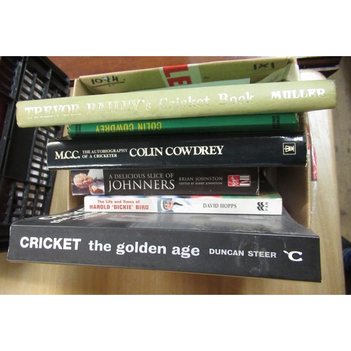 447 - Trevor Baileys cricket book, signed by the author and others, together with five other various crick... 