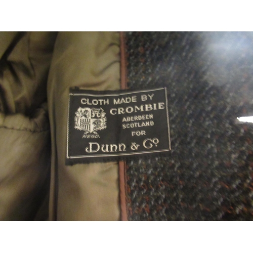 53 - Dunn & Co tweed three quarter length overcoat