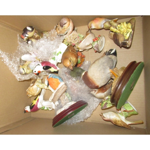 562 - Quantity of Royal Worcester porcelain bird figures, and other bird figures