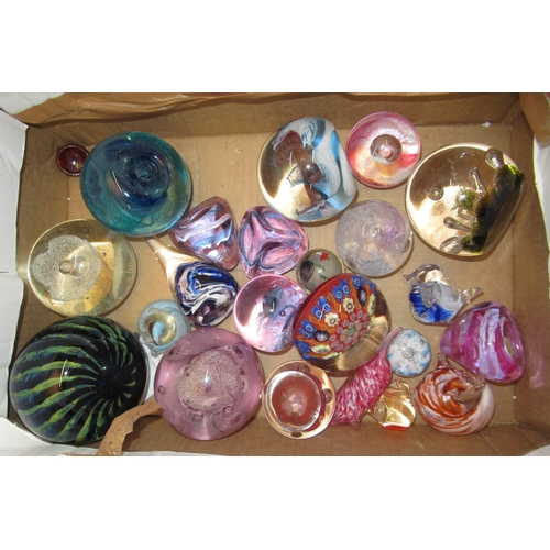 564 - Collection of various glass paperweights