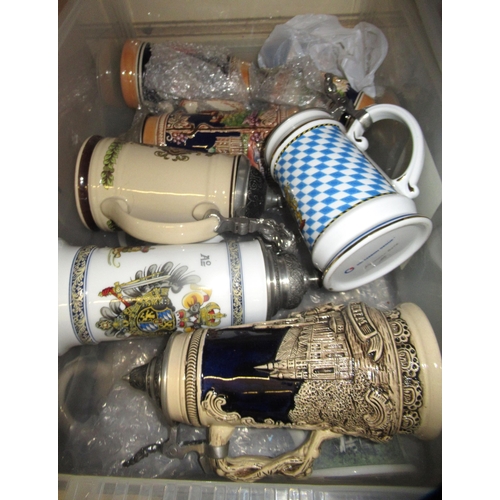 617 - Quantity of modern pottery beer steins