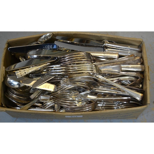 813 - Quantity of various silver plated flatware etc.