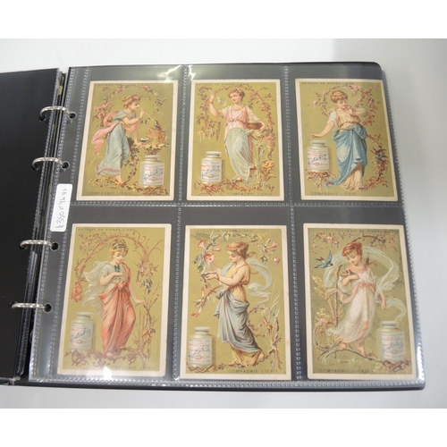 86 - Album containing twenty two sets of Liebig collectors cards including menu cards