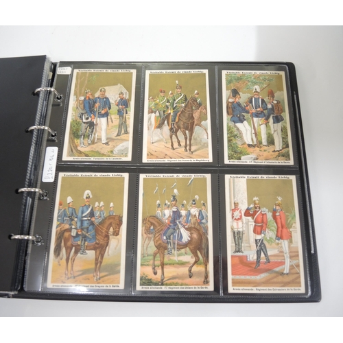 86 - Album containing twenty two sets of Liebig collectors cards including menu cards