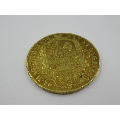 933 - Rare William and Mary gold five guineas, 1694, conjoined busts, 32mm diameter, 41.5g