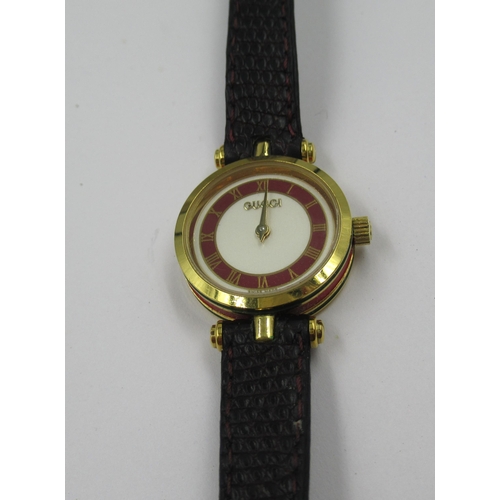 999 - Ladies Gucci quartz wristwatch, with original box and receipt