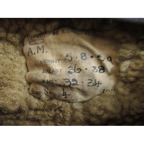 381 - Original World War II flying jacket belonging to RAF Spitfire Fighter Command Norman George Lussigne... 