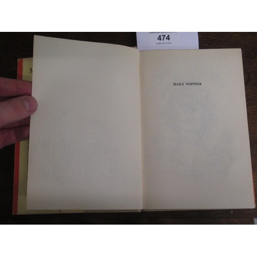 474 - P.L. Travers, USA First Edition volume ' Mary Poppins ', published Harcourt, Brace & Company, New Yo... 