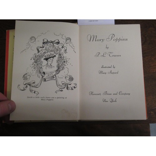 474 - P.L. Travers, USA First Edition volume ' Mary Poppins ', published Harcourt, Brace & Company, New Yo... 