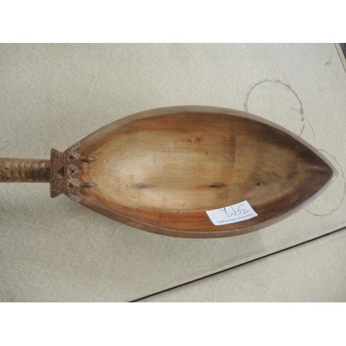 392 - Fijian carved hardwood platter with cover, in the form of a tortoise having carved abalone shell dec... 