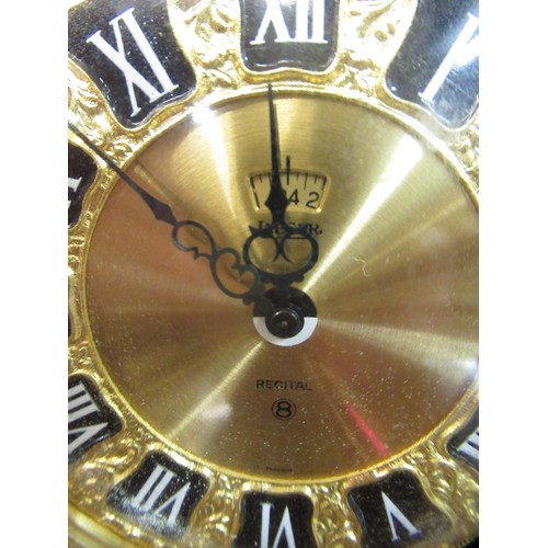 1597 - Jaeger gilt metal alarm clock