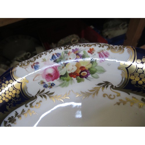 624 - Coalport for Daniell, London part dinner and dessert service, comprising eighteen dinner plates, two... 