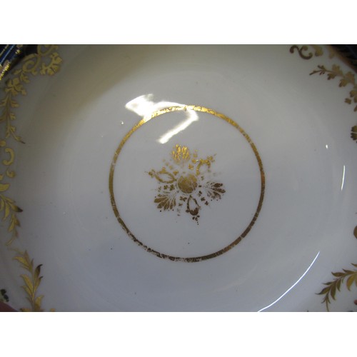 624 - Coalport for Daniell, London part dinner and dessert service, comprising eighteen dinner plates, two... 