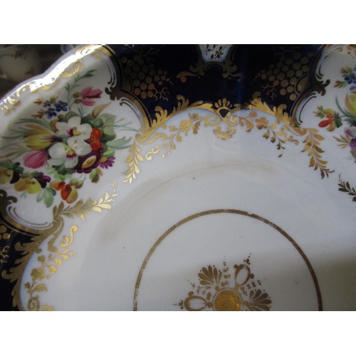 624 - Coalport for Daniell, London part dinner and dessert service, comprising eighteen dinner plates, two... 