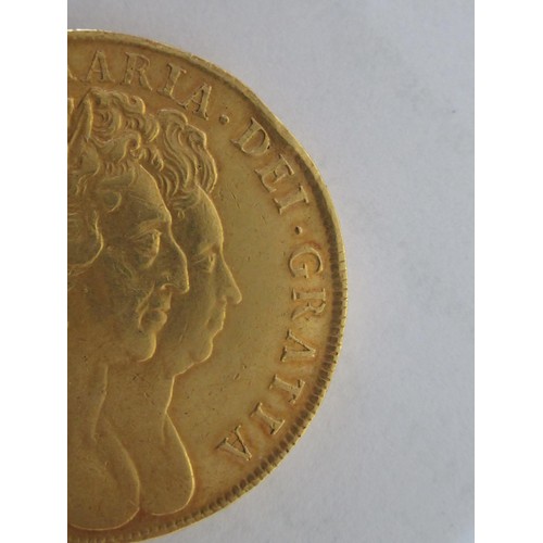 933 - Rare William and Mary gold five guineas, 1694, conjoined busts, 32mm diameter, 41.5g