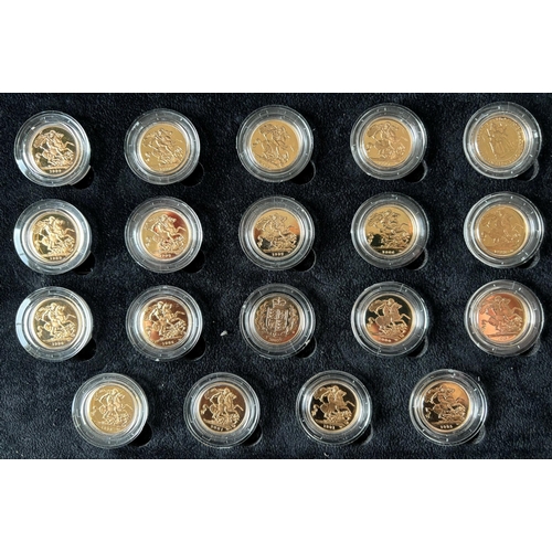 1 - The complete Queen Elizabeth II sovereign coin collection to celebrate the 65th anniversary of her c... 