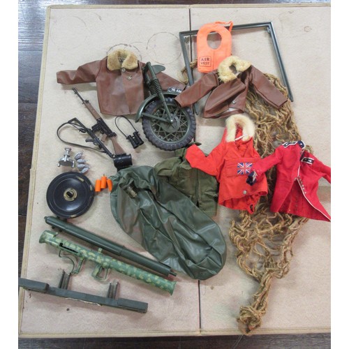 337 - Group of five various Action Man figures with accessories, together with an Action Man electronic Co... 