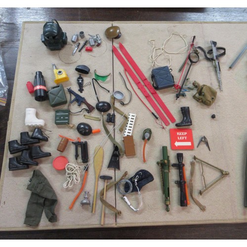 337 - Group of five various Action Man figures with accessories, together with an Action Man electronic Co... 