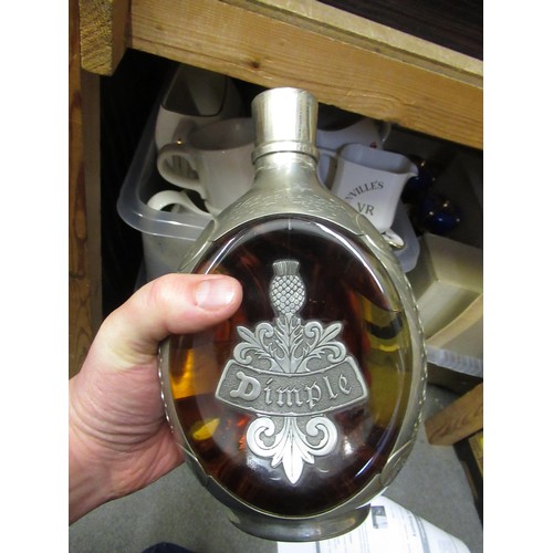 1508 - Two Beam Kentucky Straight Bourbon whisky decanters with original contents, two Guinness Commemorati... 