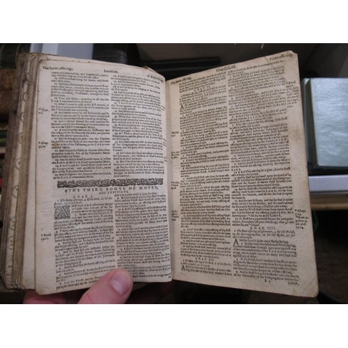 451 - One volume, an antique leather bound ' Book of Husbandrie ', undated and with some handwritten annot... 