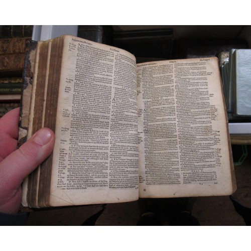 451 - One volume, an antique leather bound ' Book of Husbandrie ', undated and with some handwritten annot... 