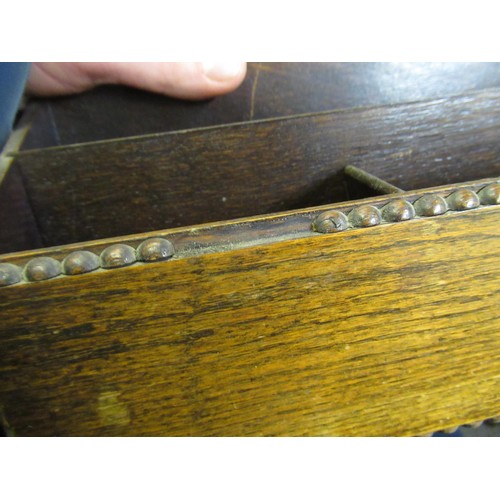 1686 - Collection of four various oak book troughs