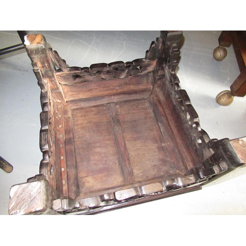 1974 - Small 20th Century Chinese hardwood and mother of pearl inlaid occasional table, 41cm square