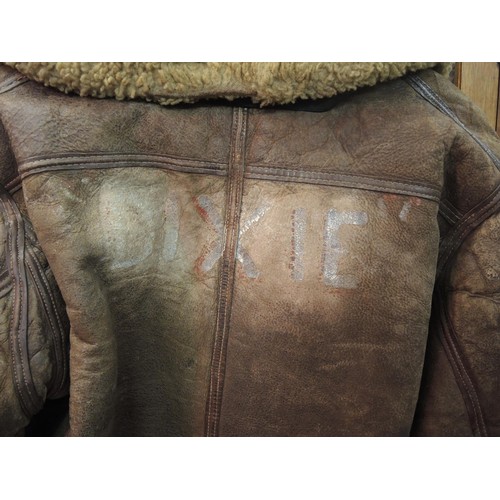 381 - Original World War II flying jacket belonging to RAF Spitfire Fighter Command Norman George Lussigne... 