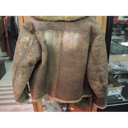 381 - Original World War II flying jacket belonging to RAF Spitfire Fighter Command Norman George Lussigne... 