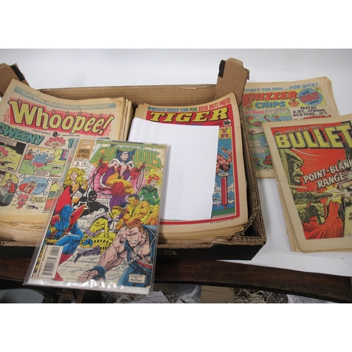 111 - Quantity of various comics including Buster, Whizzer and Chips, Tiger etc.