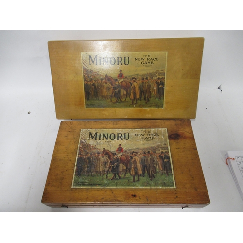 192 - John Jaques & Son ' Minoru ' race game in original box, together with another similar