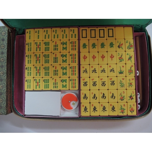 290 - Two Chinese cased Mahjong sets