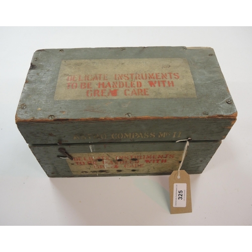 325 - 1944 British Astro compass in original box, with strap