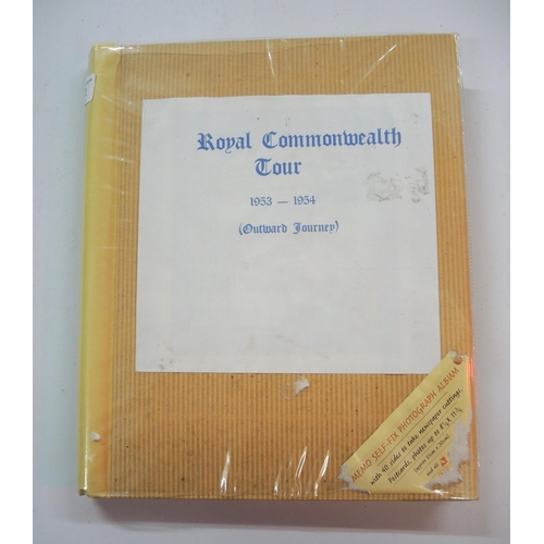 332 - Album containing a small quantity of photographs from the Royal Commonwealth tour of Elizabeth II