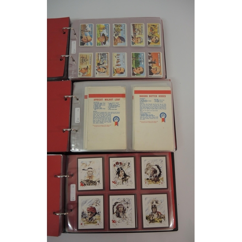 361 - Five albums of trading cards including Victoria, Penguin biscuits, Lyons tea etc.