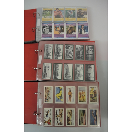 362 - Five albums of trading cards including Kane Products, J.M. Brindley and Burton etc.