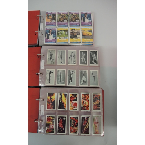 362 - Five albums of trading cards including Kane Products, J.M. Brindley and Burton etc.