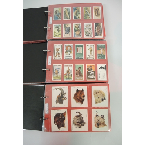 367 - Five albums of Players cigarette cards, together with two albums of Wills cigarette cards