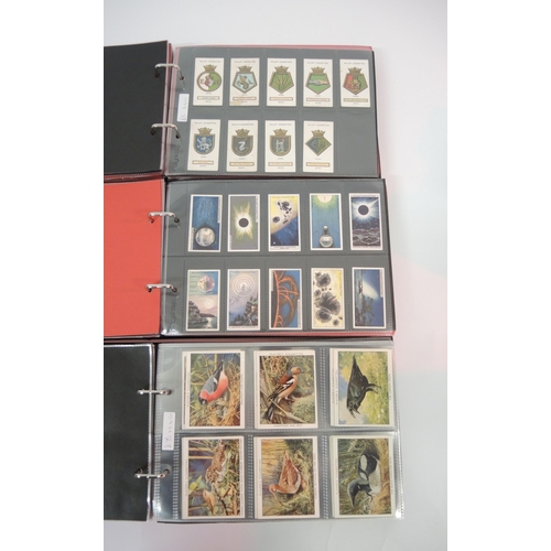 367 - Five albums of Players cigarette cards, together with two albums of Wills cigarette cards